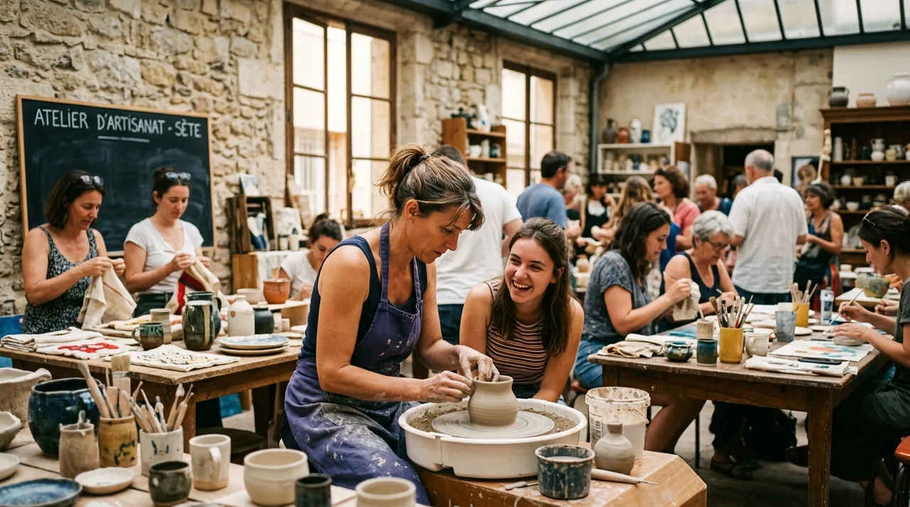 Atelier des métiers d'art et d'artisanat associatif ARTIFAIR à Sète