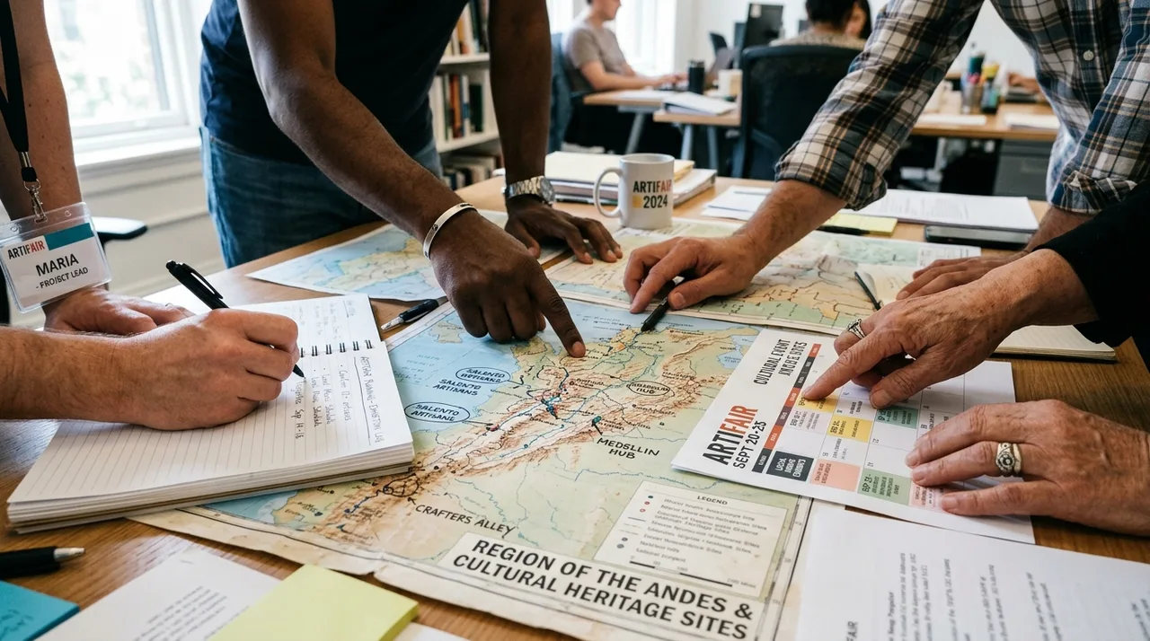 Étude des relevés cartographiques et inventaires de matières par la commission scientifique