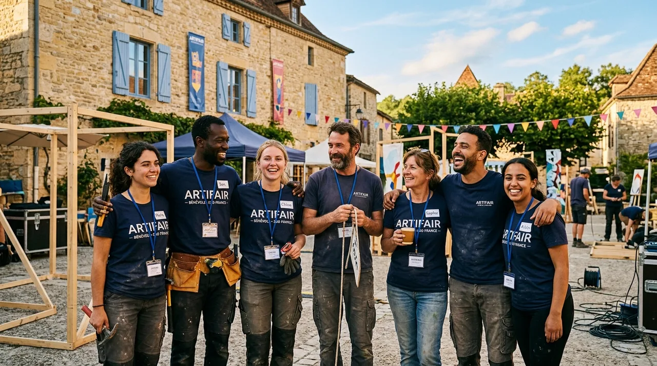 Chantiers participatifs et recyclage de matières nobles